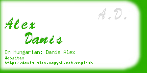 alex danis business card